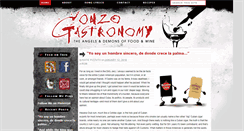 Desktop Screenshot of gonzogastronomy.com
